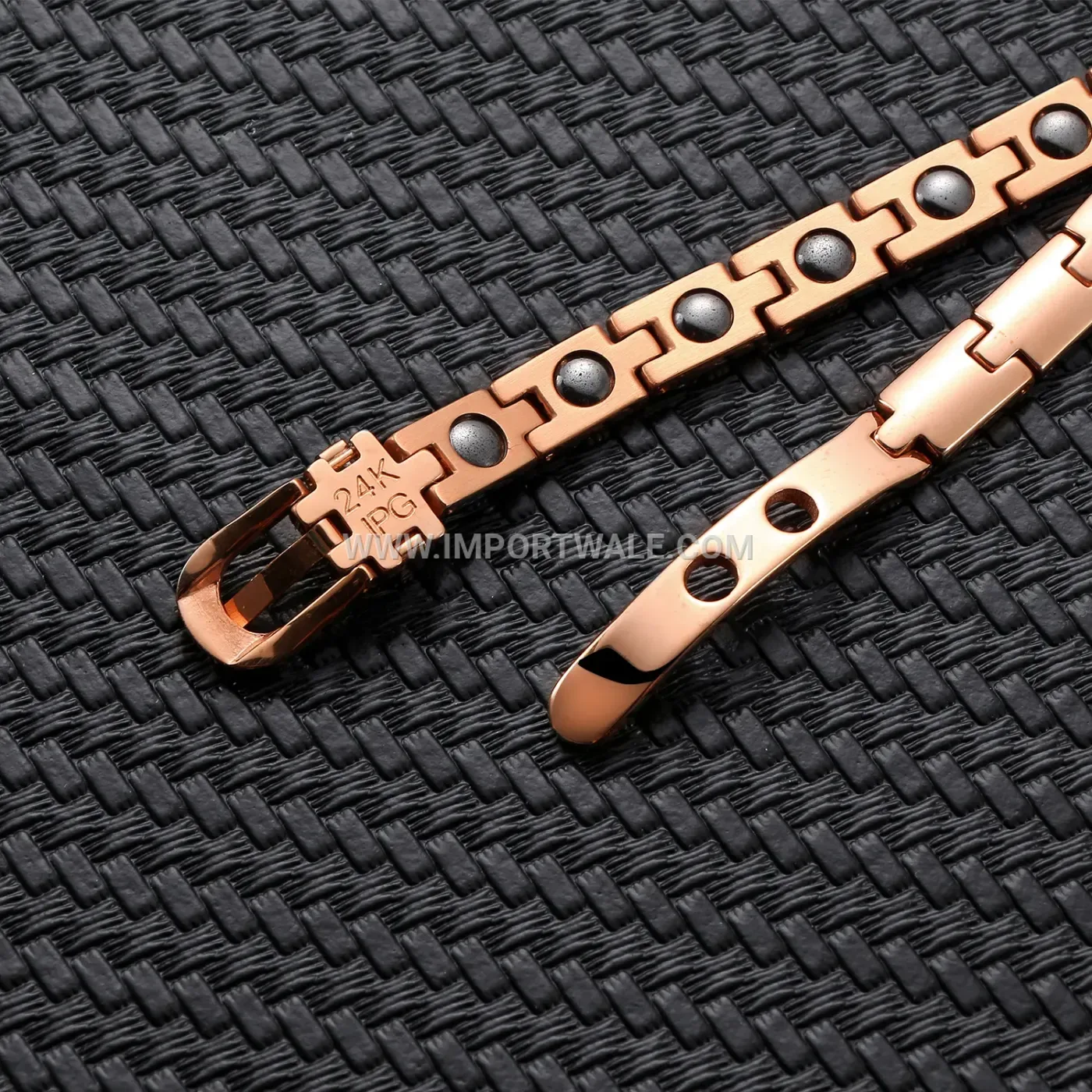 Buckle Motif Titanium Steel Magnetic Celestial Bracelet