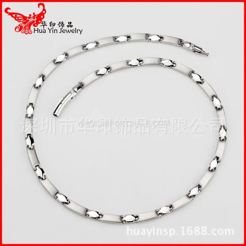 Premium Pure Titanium Bio Magnetic Necklace with Round Clasp