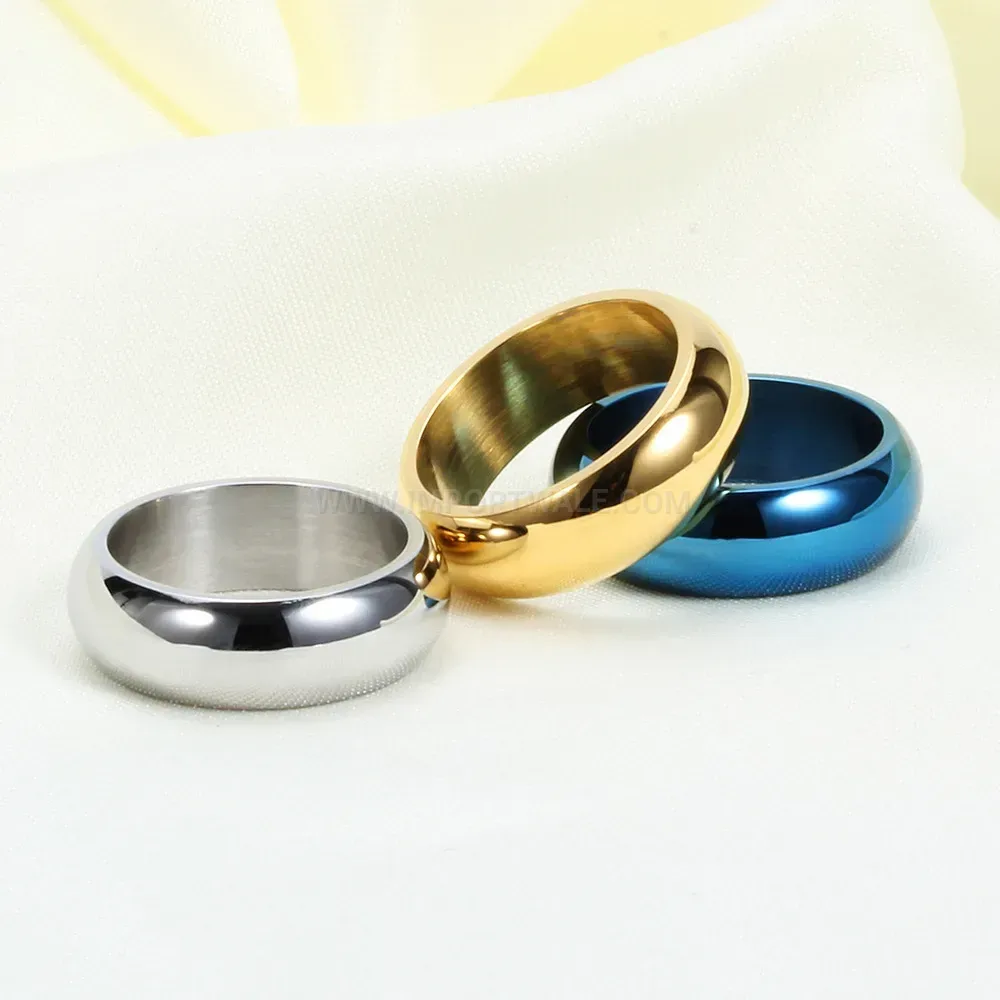 Modern Classic 6mm Stainless Steel Minimalist Men's Band Ring