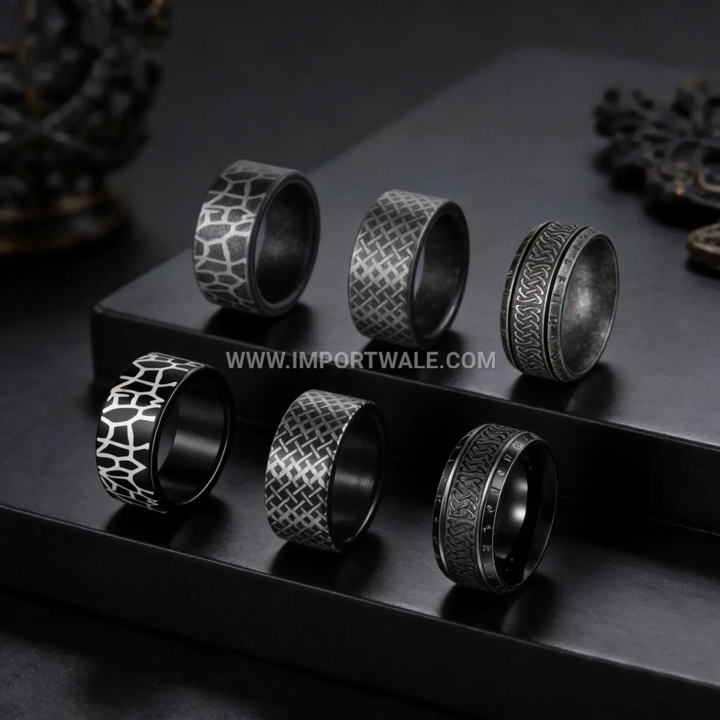 Slim Gold Plated Stainless Steel Half Eternity Ring