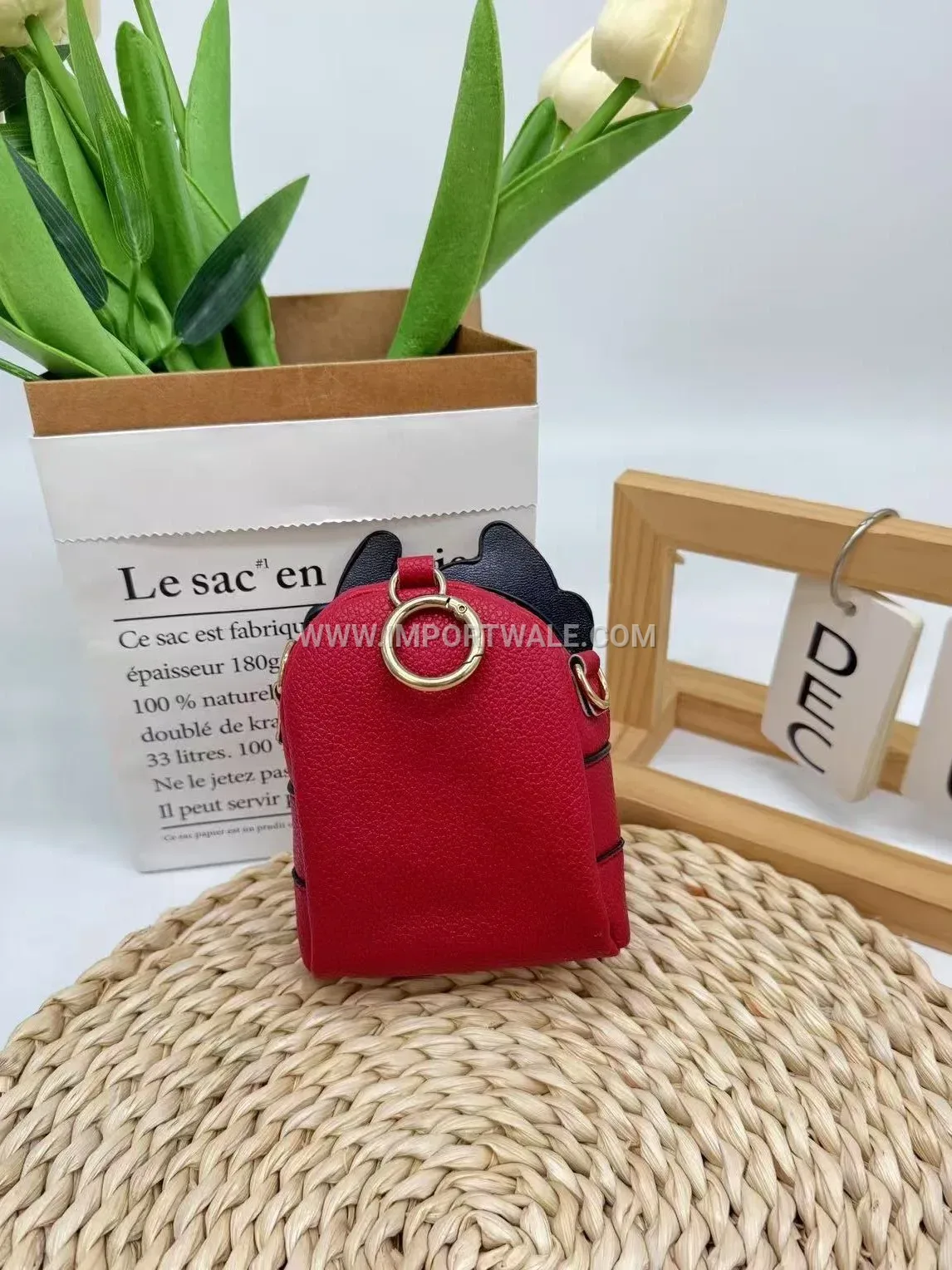 Miniature PU Leather Cartoon Chain Crossbody Pouch
