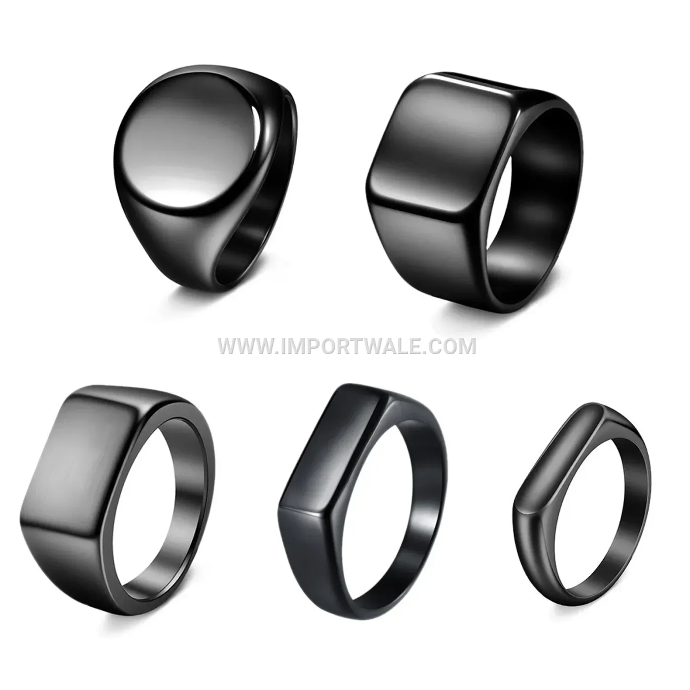 Men's Cast Stainless Steel Signet Ring