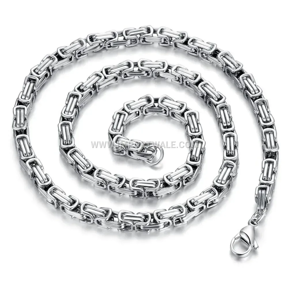 Men's Premium Stainless Steel Paperclip Link Chain Necklace