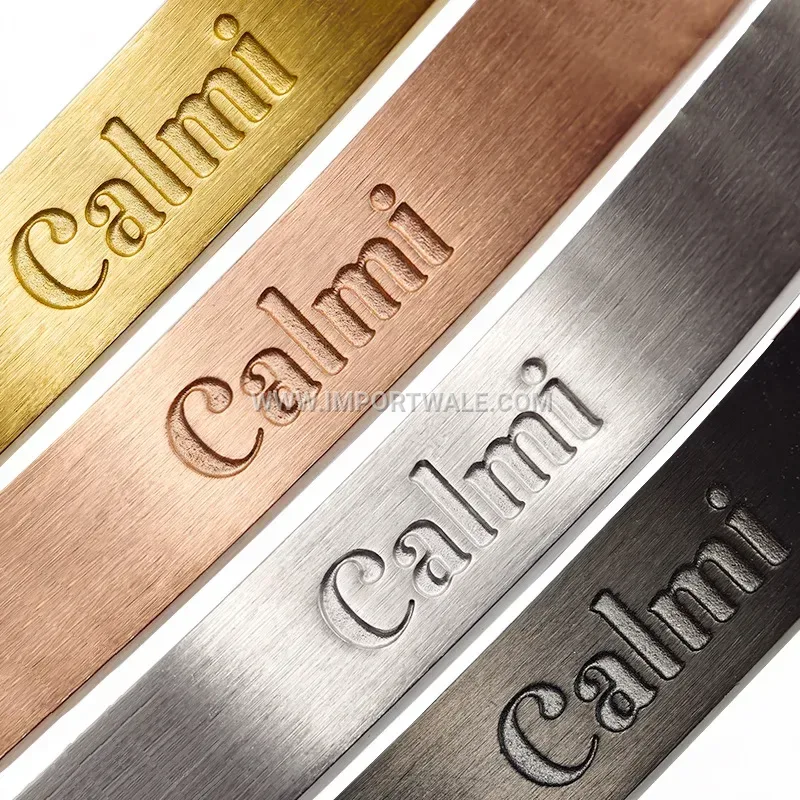 Minimalist Plated Stainless Steel Magnetic C-Shape Bangle