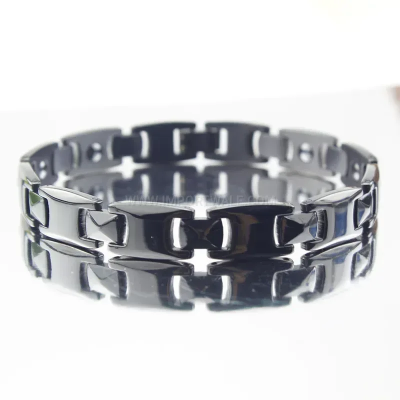 Elegant Unisex Titanium Steel Hematite Bio Magnetic Bracelet