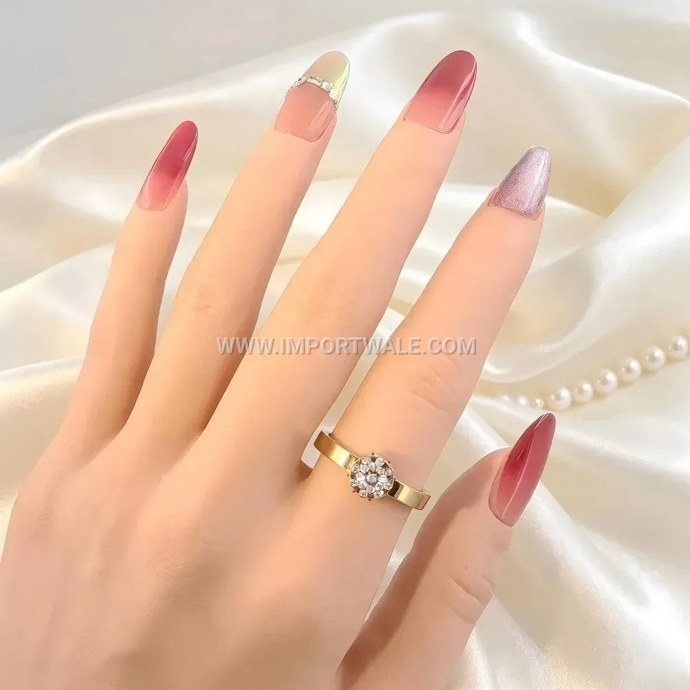 Zircon Inlaid Constellation Stainless Steel Band Ring
