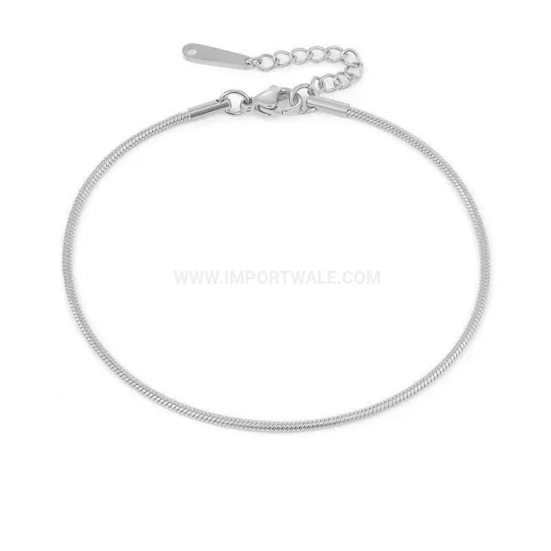 Trendy Minimalist Titanium Steel Snake Chain Bracelet