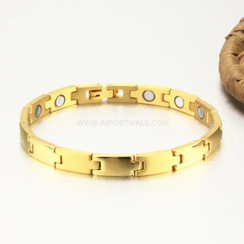 Trendy Minimalist Link Titanium Steel Bio Magnetic Bracelet