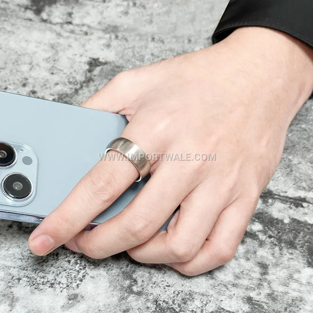 Matte Brushed Stainless Steel 8mm Arc Band Ring