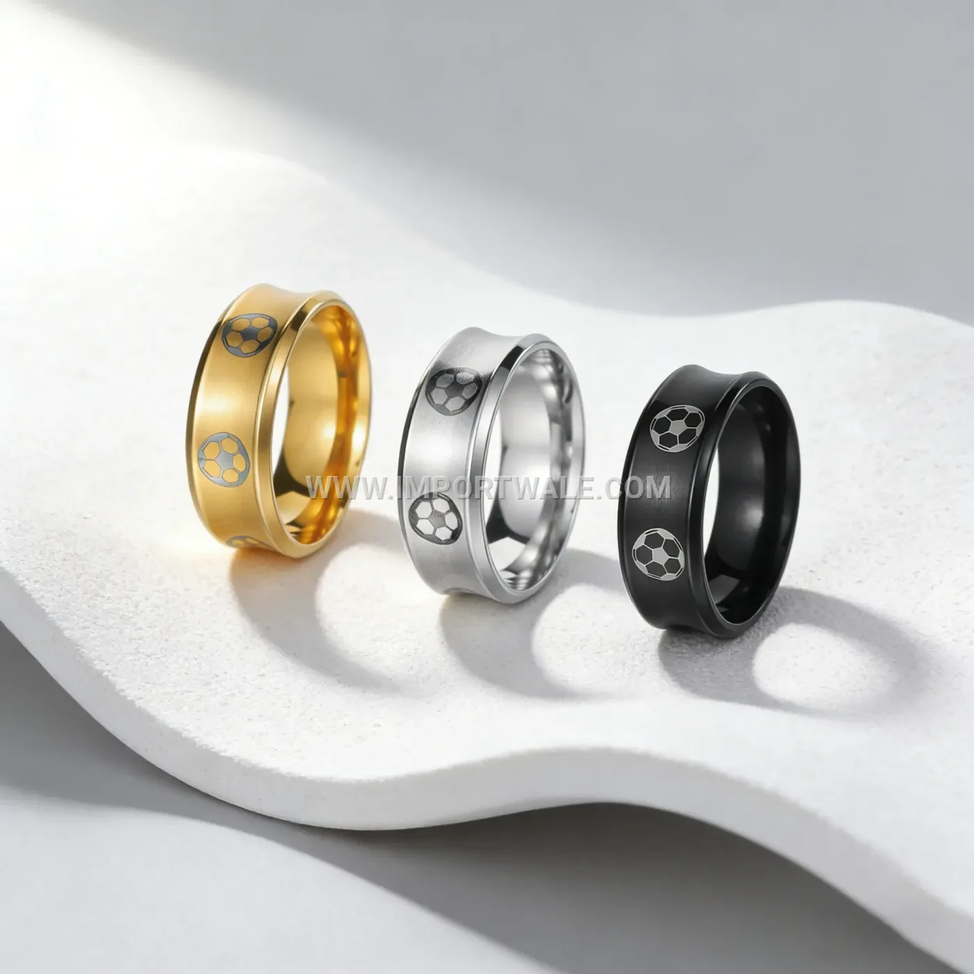 Creative U Shaped Stainless Steel Geometric Band Ring