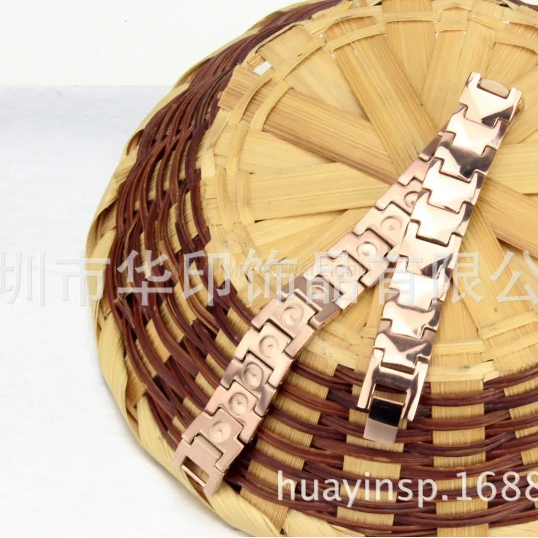 Elegant Pure Titanium Bio Magnetic Therapy Link Bracelet