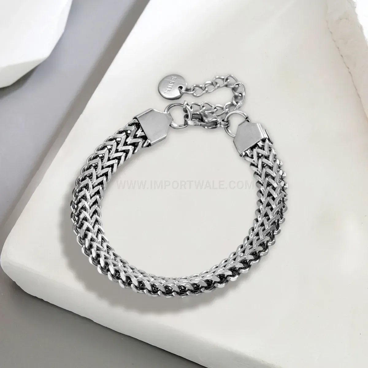 Bold Chunky Gold Plated Stainless Steel Cuban Chain Bracelet