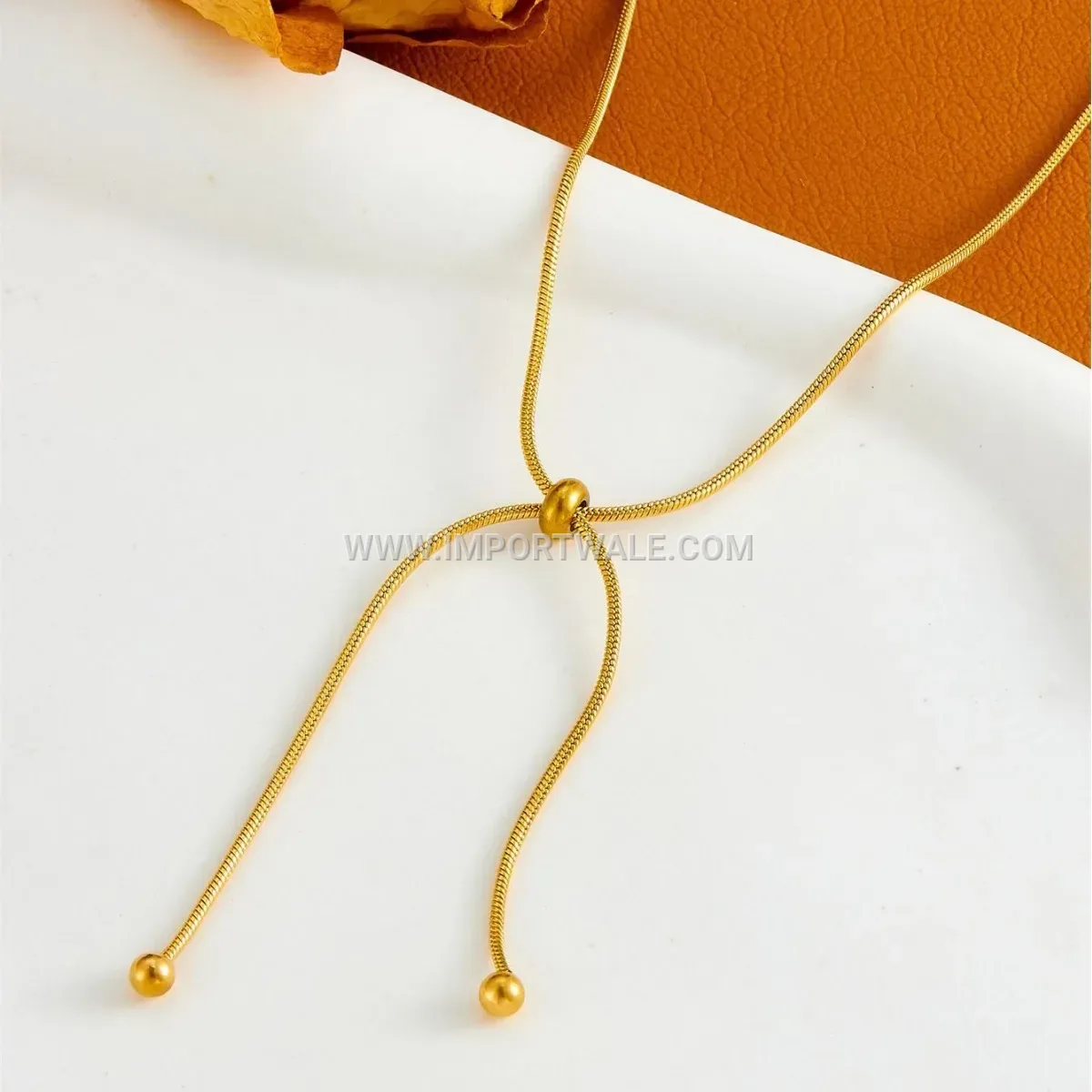 Sleek Adjustable Titanium Steel Snake Chain Anklet