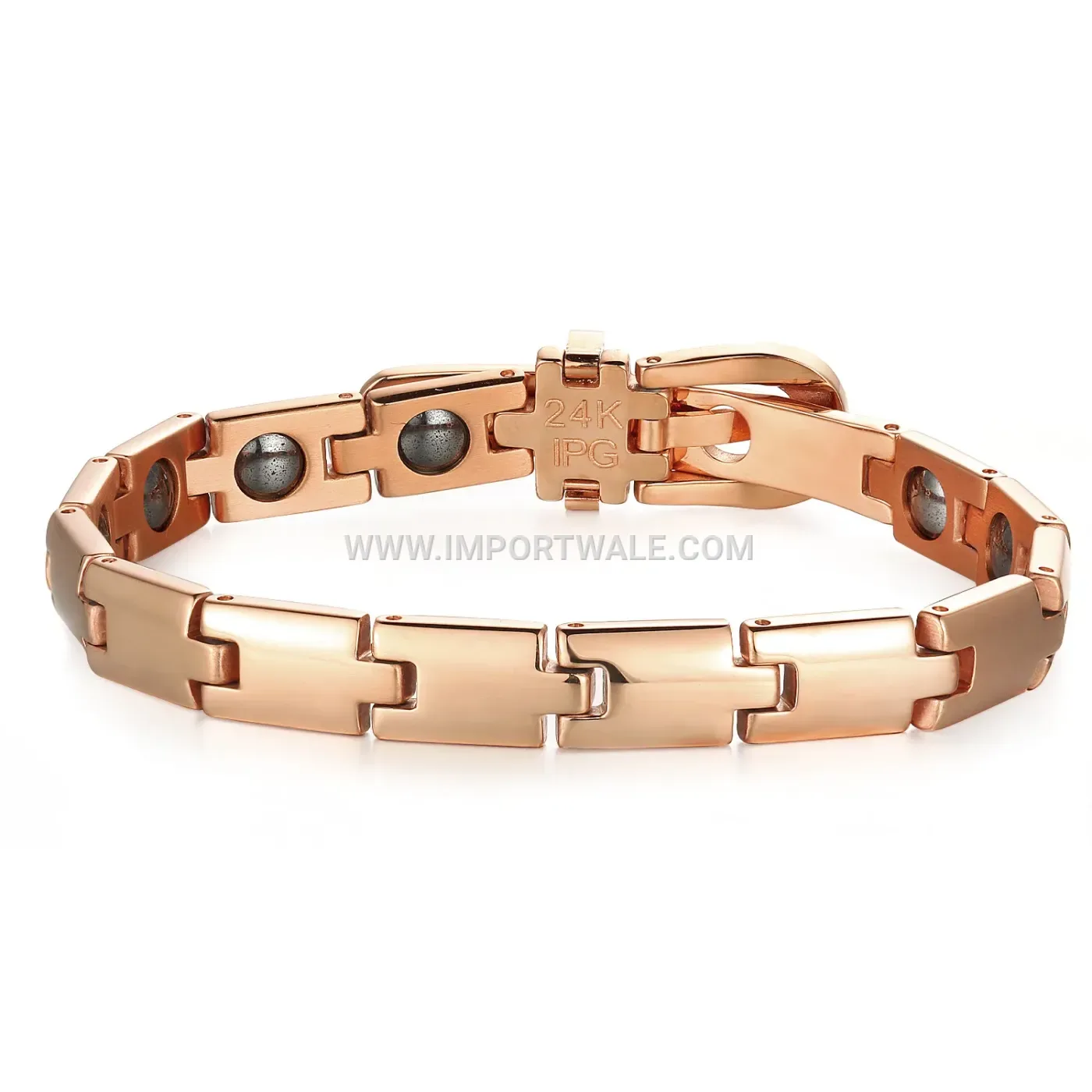 Buckle Motif Titanium Steel Magnetic Celestial Bracelet