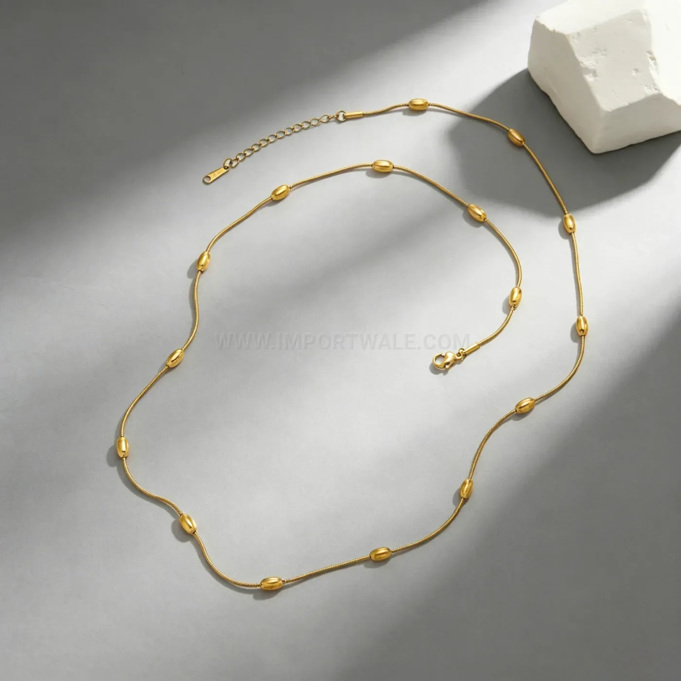 Minimalist Gold Stainless Steel Wrap Chain Bracelet