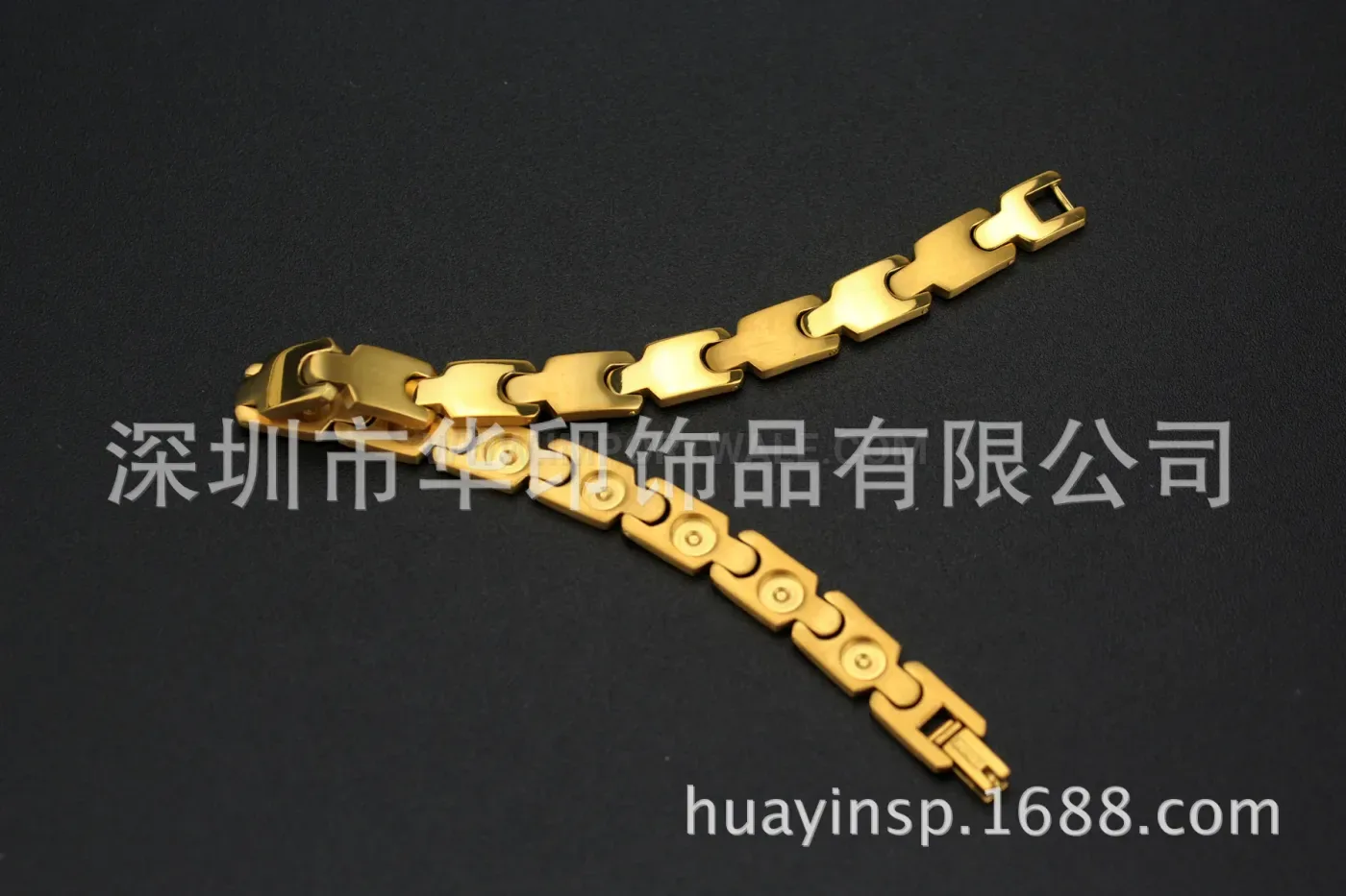 Premium Minimalist Geometric Titanium Bio Magnetic Link Bracelet
