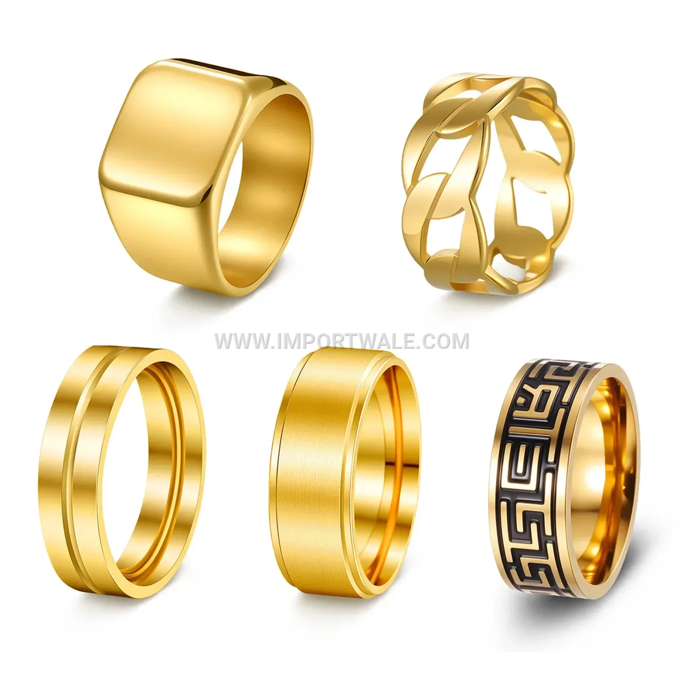 Minimalist Stainless Steel Stackable Ring Set