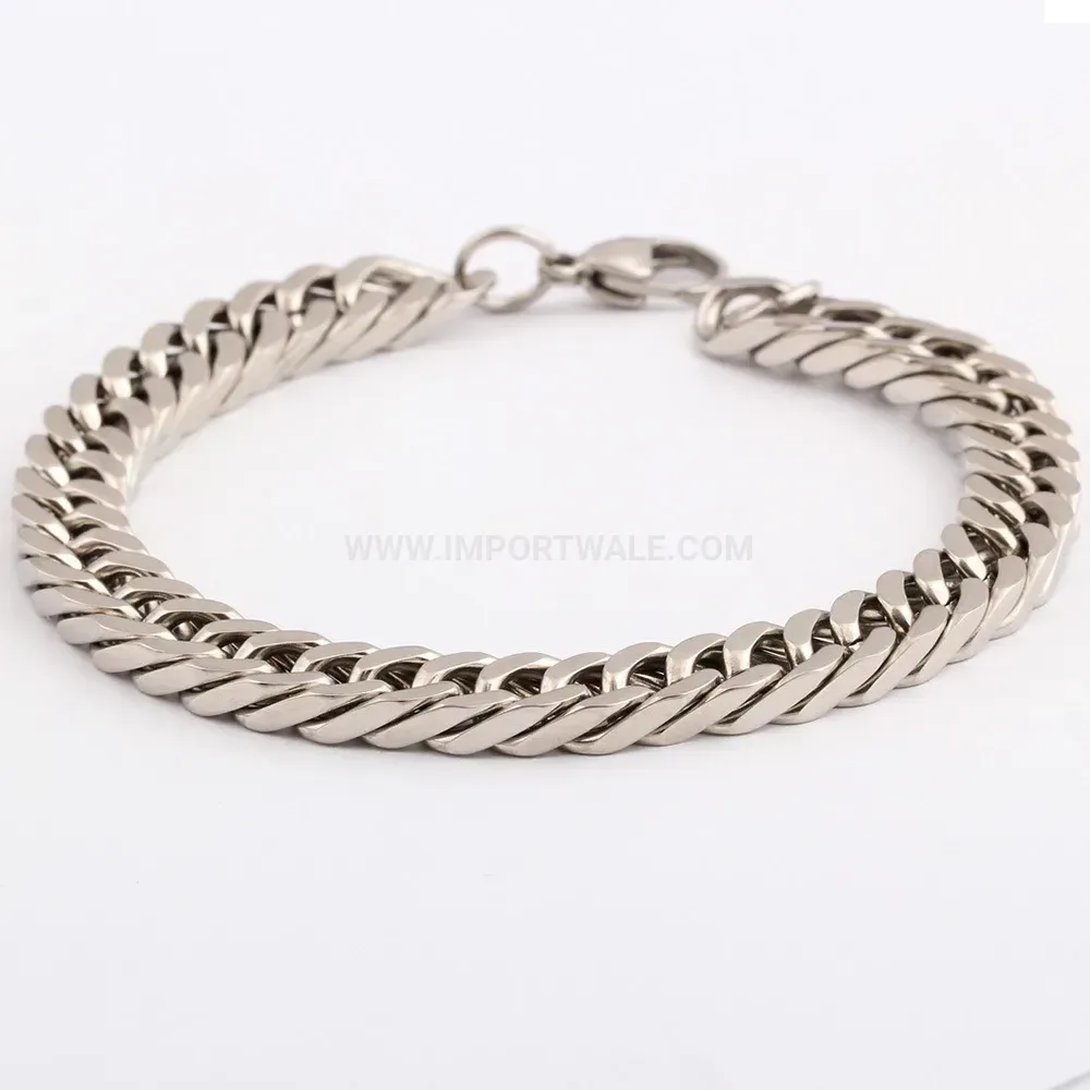 Vintage Streetwear Cuban Chain Titanium Steel Bracelet