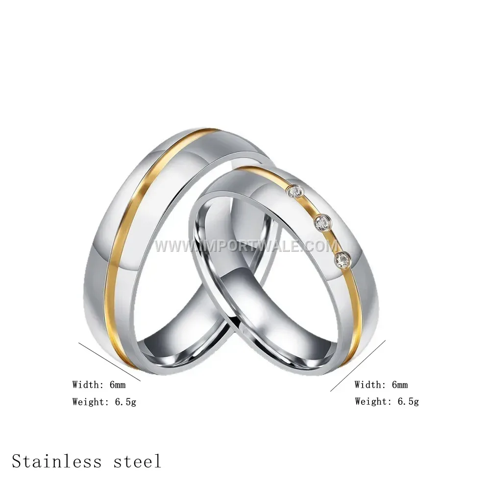 Crystal Studded 18K Gold Plated Stainless Steel Band