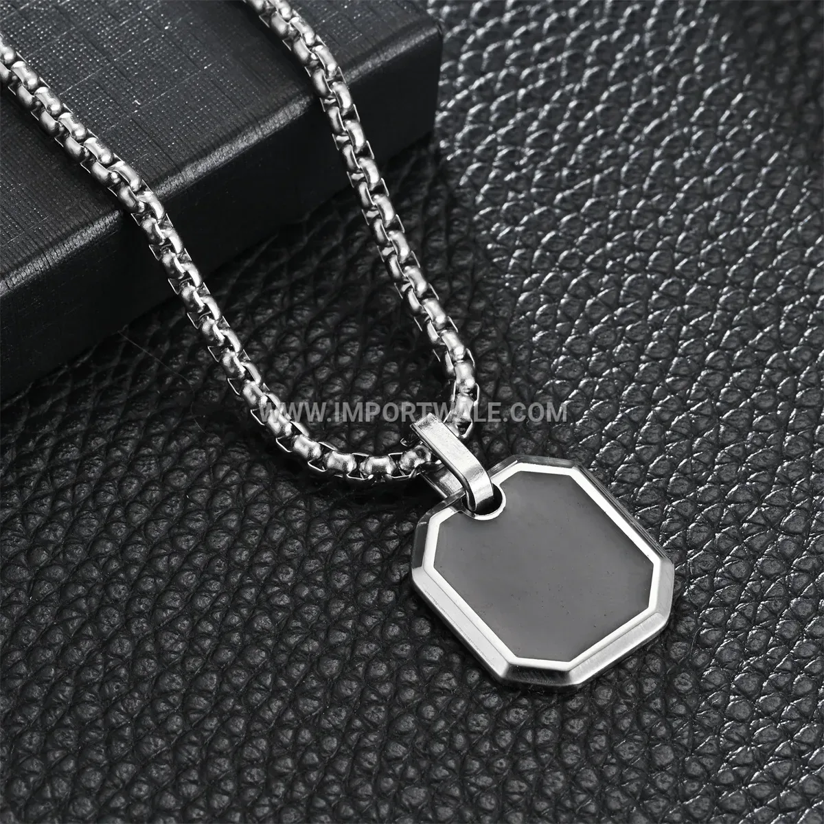 Geometric Gold Plated Stainless Steel Pendant Necklace