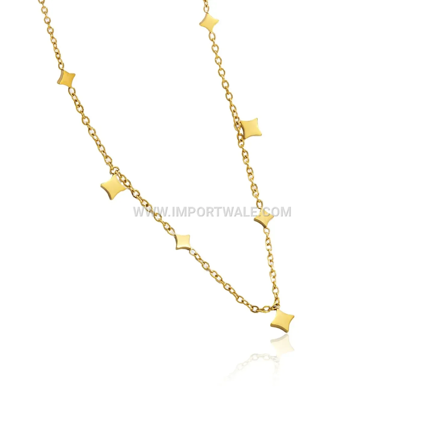 Glittering Rhombus Sequin Titanium Steel Anklet Chain