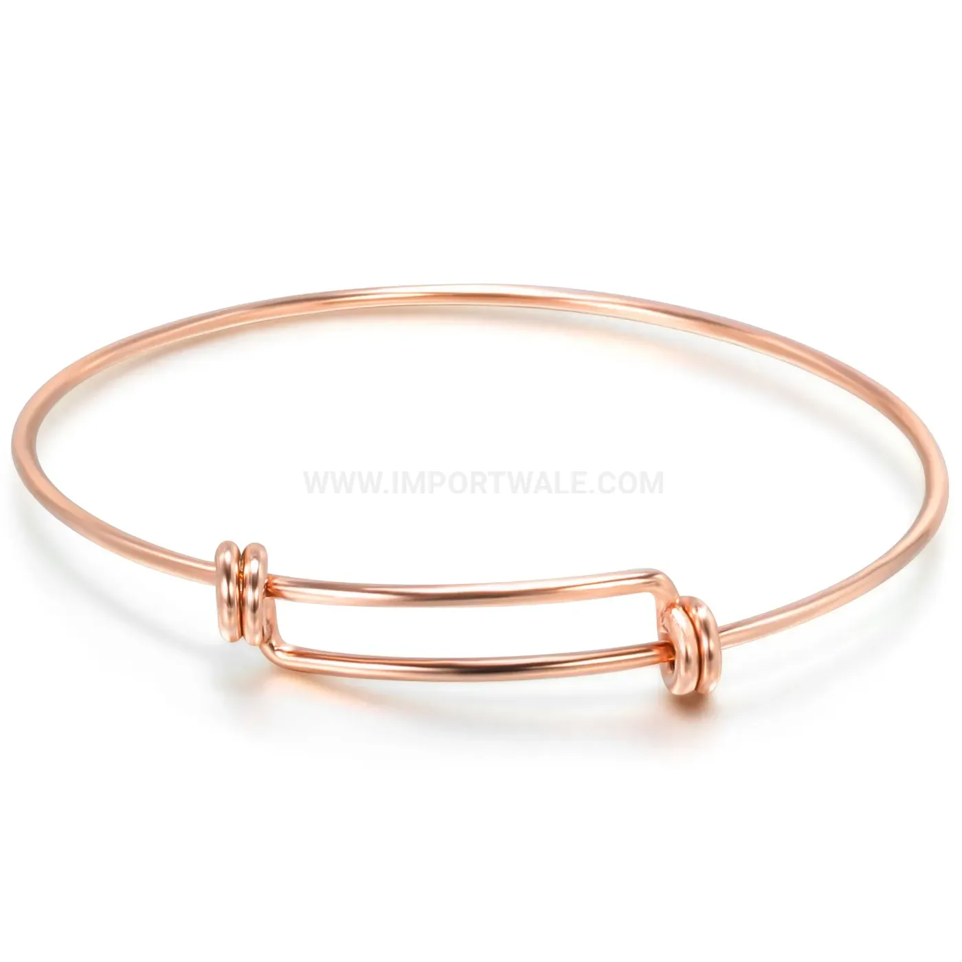 Chic Minimalist Adjustable Titanium Stainless Steel Bangle Bracelet