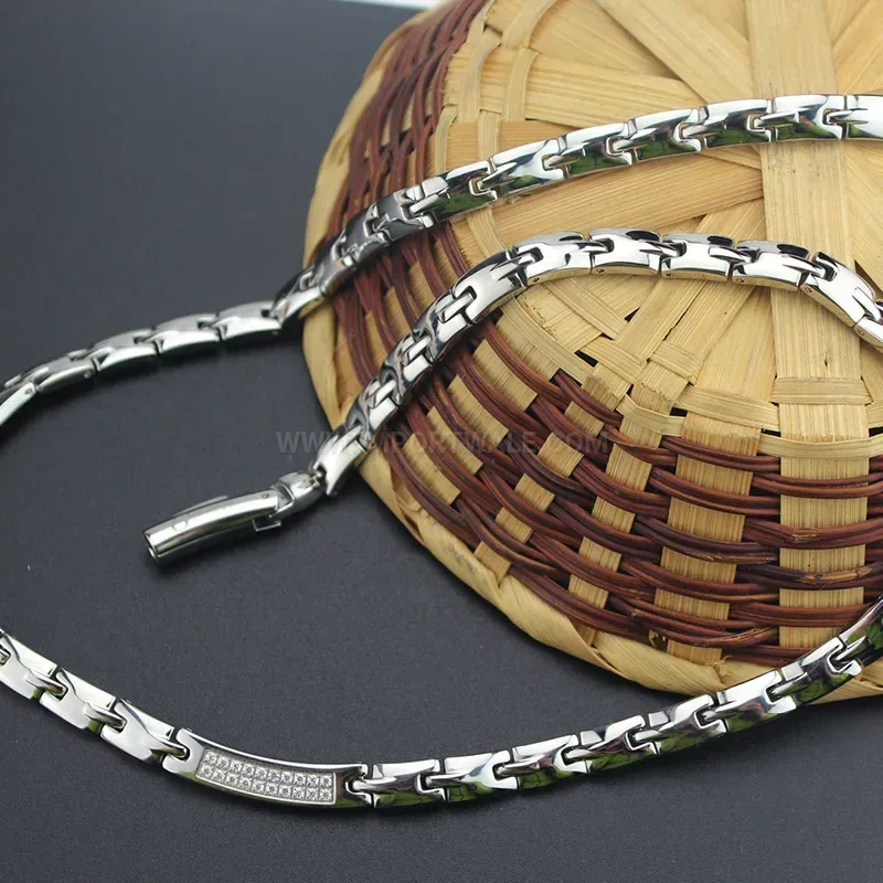 Trendy Titanium Germanium Bio Magnetic Pendant Necklace