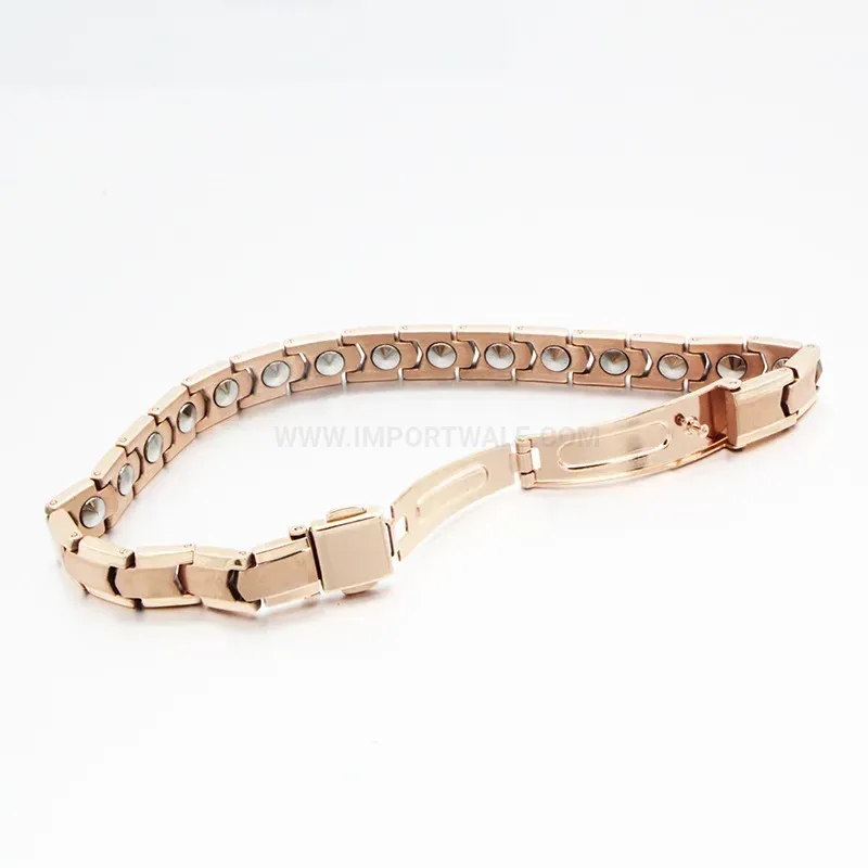 Fashion Classic Titanium Germanium Bio Magnetic Couple Bracelet