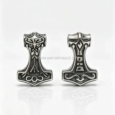 Men's Stainless Steel Thor's Hammer Pendant
