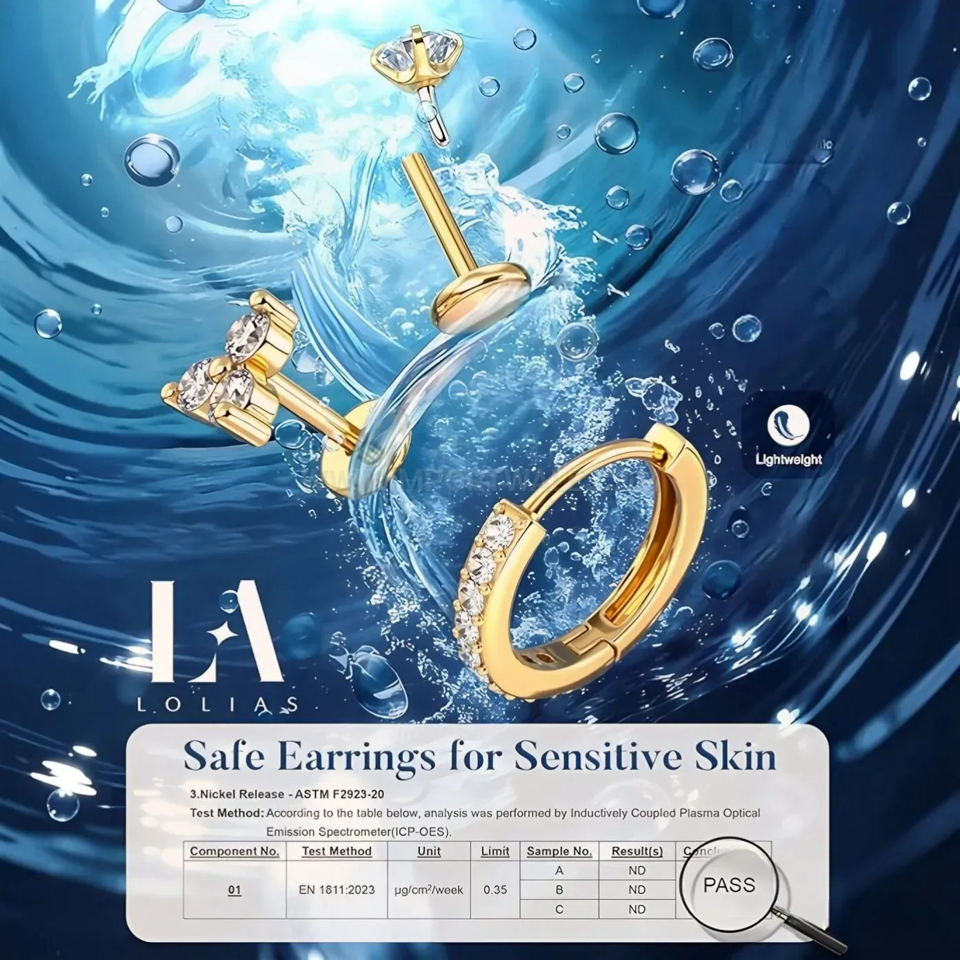 Classic Geometric Titanium Steel Piercing Hoop Earring Set