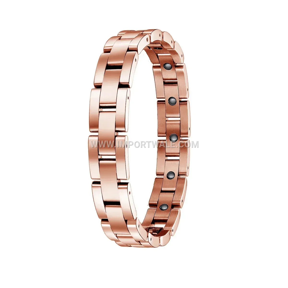 Geometric Titanium Steel Magnetic Therapy Chain Bracelet