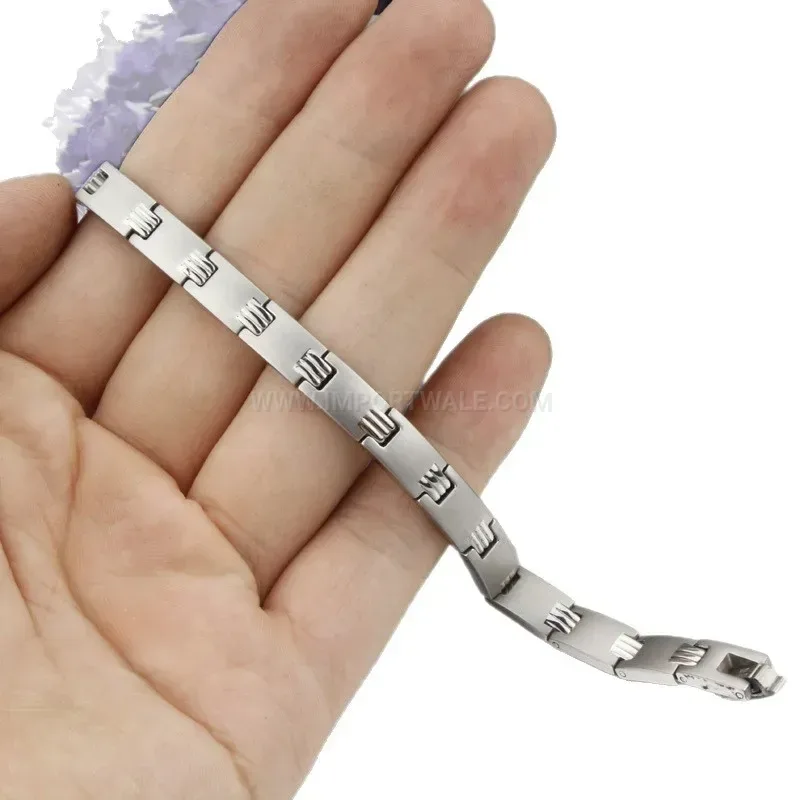Bold Women's Slim Gold Plated Titanium Bio Magnetic Bracelet