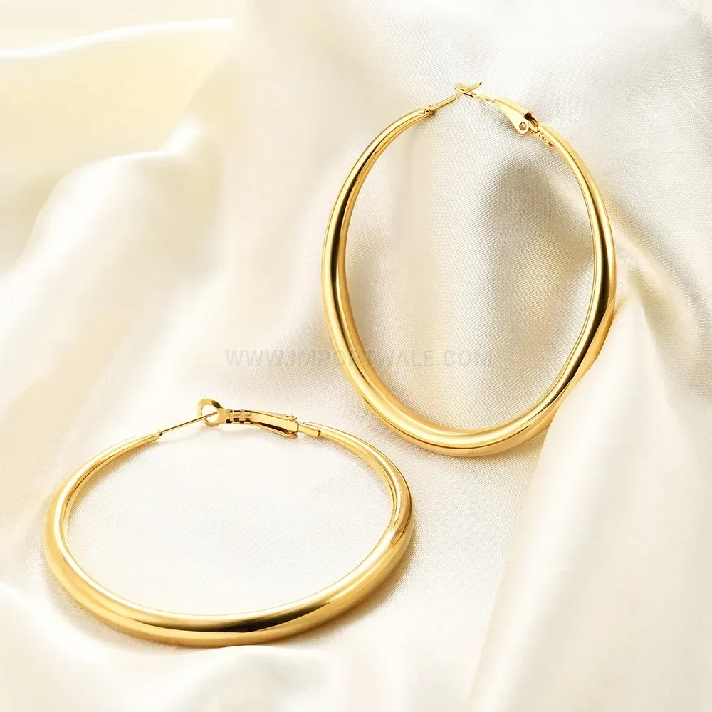 Elegant Minimalist Teardrop Stainless Steel Statement Earrings