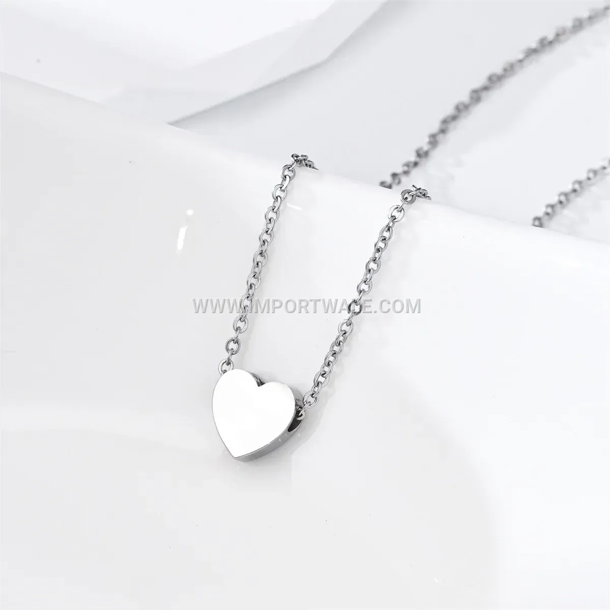 Abstract Body Silhouette Gold Plated Titanium Steel Necklace