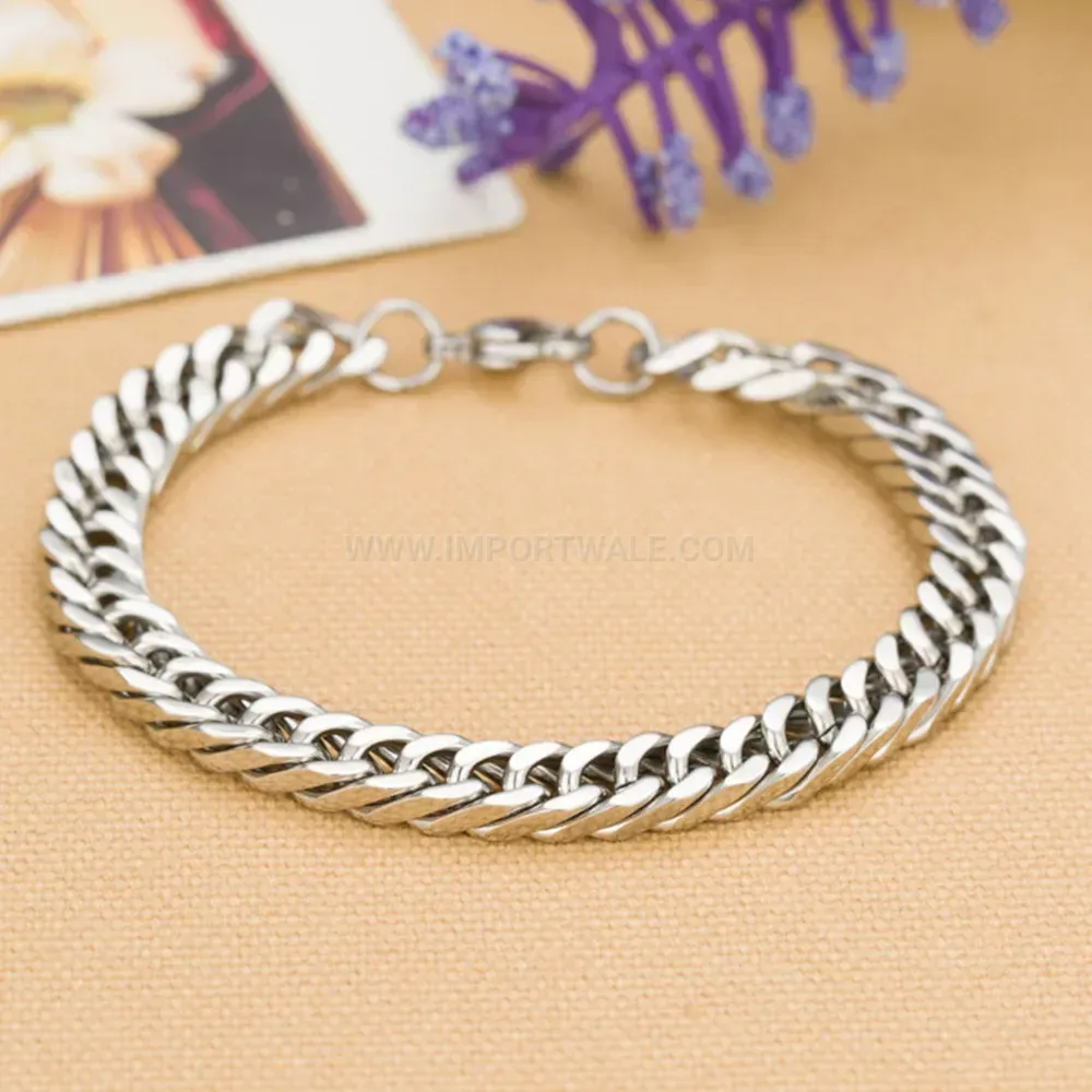 Vintage Streetwear Cuban Chain Titanium Steel Bracelet