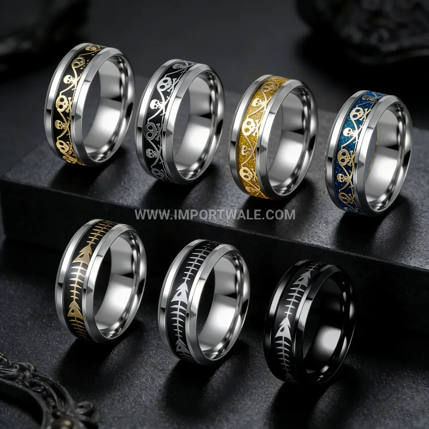 Inscribed Open Adjustable Stainless Steel Ring