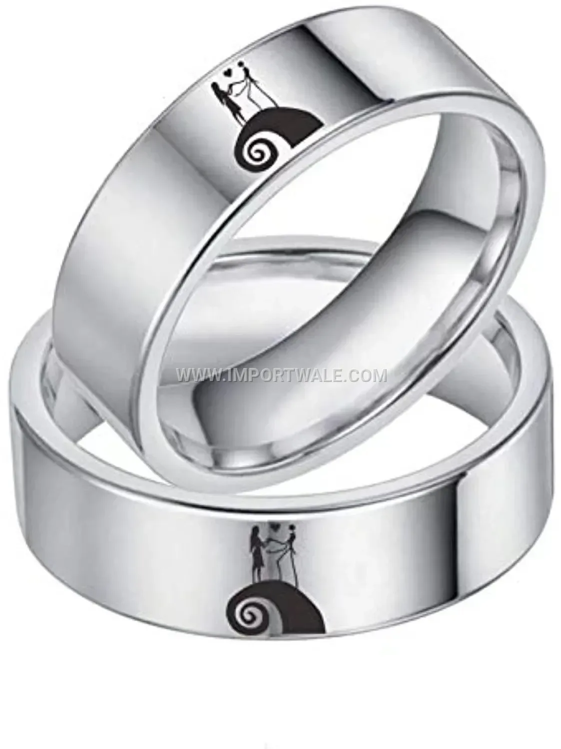 Crown Motif Stainless Steel Band Ring