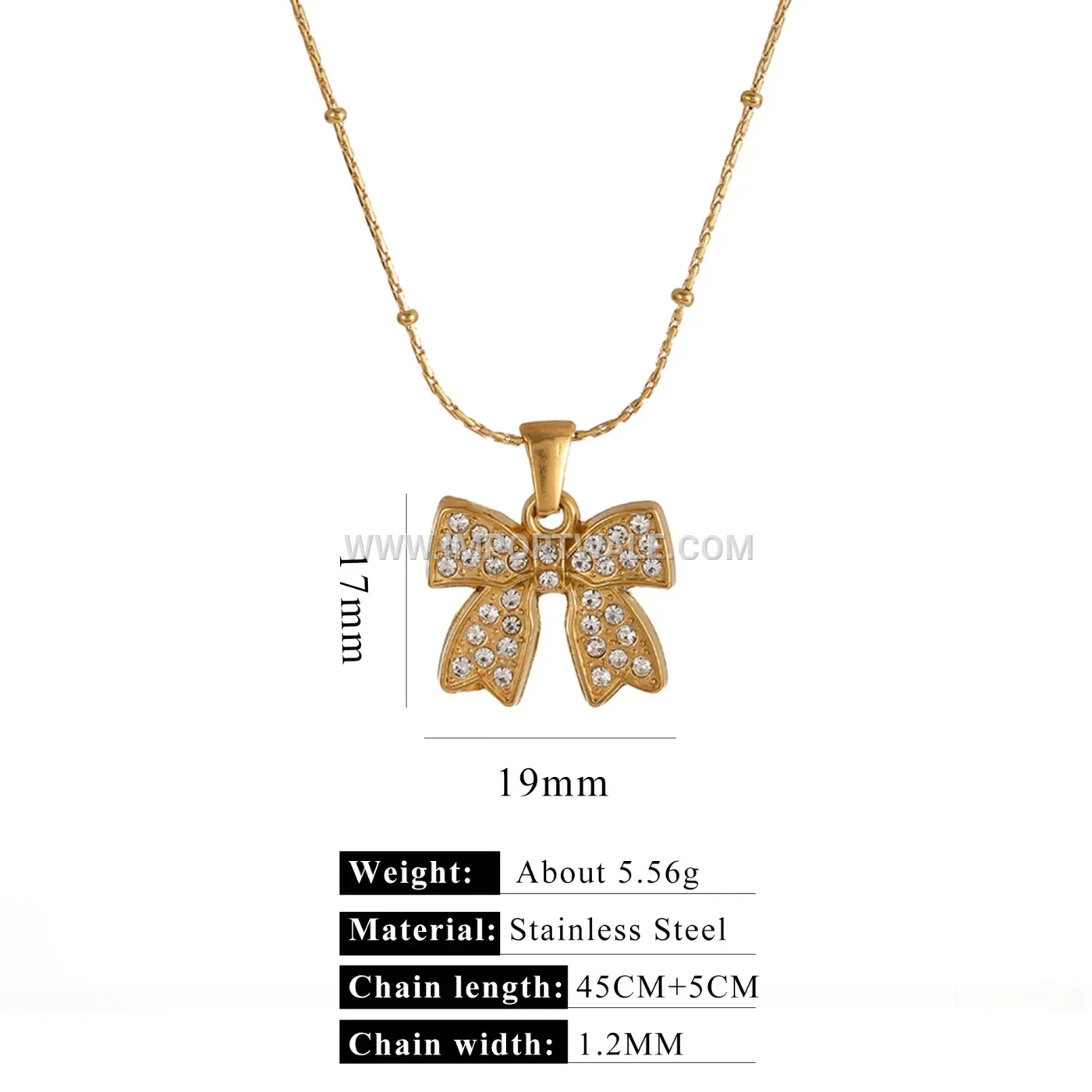 Gold Plated Brushed Heart Pendant Link Chain Necklace